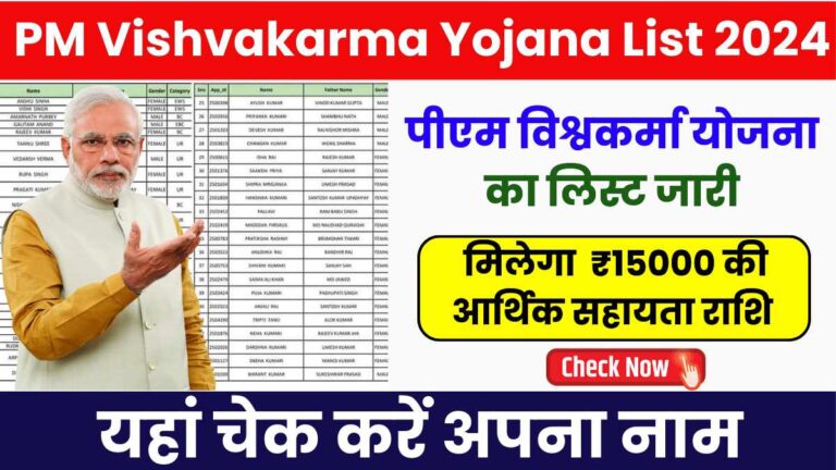 PM Vishvakarma Yojana List 2024