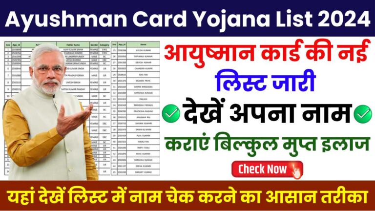 Ayushman Card Yojana List 2024