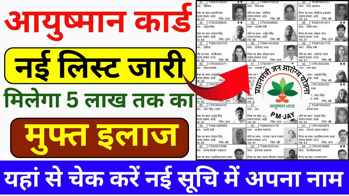 Ayushman Card Beneficiary List 2025